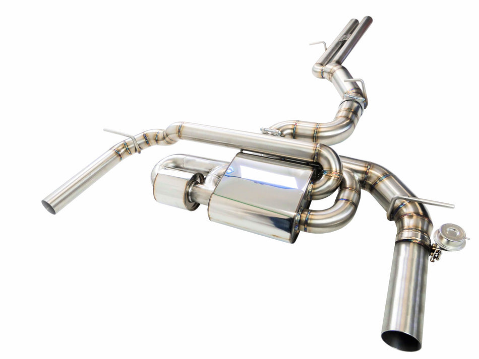 EGO-X catback exhaust system 3,5" Audi RS3 8V VFL 367HP (THIS IS A TEST)